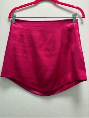 Bright Fuchsia Silk Skirt